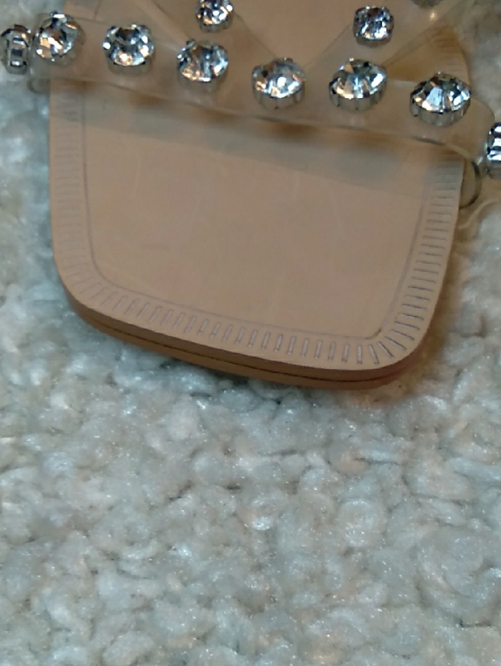 STEVE MADDEN JOLI Rhinestone PVC Sandals  Size 11 - Picture 11 of 16